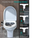 Bidet Toilet Seat Attachment Non-Electric Self-Cleaning Dual Nozzles Wash Hot Cold Mixer Water Lady Bathroom Accessories Sprayer.