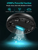 ABIR X8 Robot Vacuum, Laser System, Restricted Area Setup for Residential Carpet, Ultra Power 6500Pa. Laser Precision. Full Home Automation.