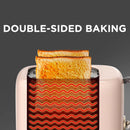 Waffle maker electric kitchen Double Oven - mini Toaster hot air convection for headed bread.