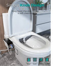 Bidet Toilet Seat Attachment Non-Electric Self-Cleaning Dual Nozzles Wash Hot Cold Mixer Water Lady Bathroom Accessories Sprayer.