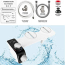 Bidet Toilet Seat Attachment Non-Electric Self-Cleaning Dual Nozzles Wash Hot Cold Mixer Water Lady Bathroom Accessories Sprayer.