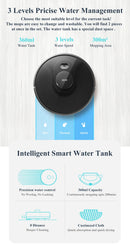 ABIR X8 Robot Vacuum, Laser System, Restricted Area Setup for Residential Carpet, Ultra Power 6500Pa. Laser Precision. Full Home Automation.