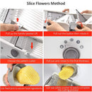 PrecisionSlice Pro™ – 18-in-1 Adjustable Mandoline Slicer.
