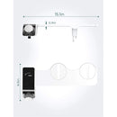 Bidet Toilet Seat Attachment Non-Electric Self-Cleaning Dual Nozzles Wash Hot Cold Mixer Water Lady Bathroom Accessories Sprayer.