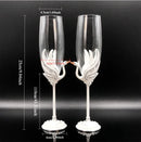 2pcs Light Luxury High-end Crystal Cup Red Wine Glass Set Tall Glass Party Wine Glass Glasses DrinkingGlasses for ChampagneFlute.