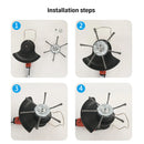Brush Head for Weeds Steel Wire Wheel, Grass Trimmer, Moss Removal, Rust, Lawn Mower, Brush Disc, Weed Trimmer Heads.