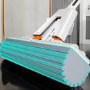 Self-Draining Squeeze Sponge Mop – Easy Floor Cleaning.