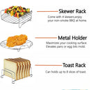 🔥Air Fryer Baking Rack Metal Square/Round/Rectangle Oven Grill Racks.