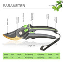 AIRAJ Plant Trim Garden Pruning Shears Horticulture Pruner Cut Shrub Garden Scissor Tool Branch Shear Orchard Folding Saw Set.