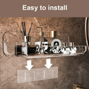 Acryli Bathroom Shelf No Drill Organizer Shower Storage Rack Washstand Cosmetics Storage Rack Wall Mounted Toilet Shampoo Holder.