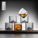 Guanshan Whiskey Glass Set Transparent Crystal Cup Suitable for Drinking Whiskey Cognac Cocktail Ice Wine Glass.