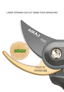 AIRAJ Plant Trim Garden Pruning Shears Horticulture Pruner Cut Shrub Garden Scissor Tool Branch Shear Orchard Folding Saw Set.