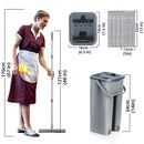 FlexiClean™ – 360° Triangle Microfiber Mop.