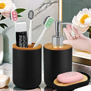 Bathroom Set Hands Soap Dispenser Toothbrush Holder and Soap Box Bathroom Decor Toiletries Holder for Bath Accessories.