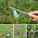 Manual Weeding Machine Set: Mower Sickle + Road Crack Weeding Tool + Garden Hand Shovel - Heavy Duty Carbon Steel for Outdoor.