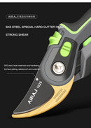 AIRAJ Plant Trim Garden Pruning Shears Horticulture Pruner Cut Shrub Garden Scissor Tool Branch Shear Orchard Folding Saw Set.