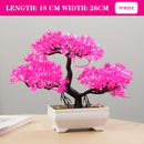 Artificial Plants Bonsai Small Tree Simulation Pot Plants Fake Flowers Table Potted Ornaments for Hotel Garden Home Decor planta.