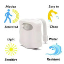 Smart Motion Sensor Toilet Night Light – 8 Color LED.