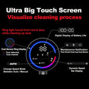 ABIR VC205 Cordless Portable Vacuum Cleaner, 27,000PA, Touch Screen, Smart Dust Sensor, Automatic Speed Control for Cleaning Beds and Carpets at Home, Intelligent Detection. Visible Performance.