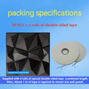 20PCS 3D Wall Panels 30x30cm Indoor Wall Decoration for Living Room Bedroom Hotel Office Mural.
