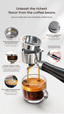 Semi Automatic Espresso Coffee Machine Temperature Adjustable Cold/Hot.