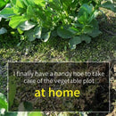 Premium All-Steel Hardened Hollow Hoe - Handheld Weeding Rake Durable and Rust-Resistant, Ideal for Vegetable Gardens.