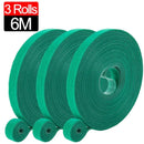20/2M Nylon Plant Ties Plant Bandage Hook Tie Loop Adjustable Plant Support Reusable Fastener Tape for Home Garden Accessories.