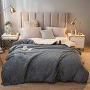 Wool Throw Blanket Keep Warm Winter Bed Blankets Double Sided Queen Duvet Cover Camping Double Bed Cover Bedspread On The Bed.