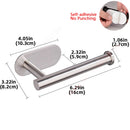 Adhesive Toilet Paper Roll Holder Organizer Wall Mount Storage Stand Bathroom No-Drill Tissue Towel Dispenser Stainless.