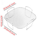 🔥Air Fryer Baking Rack Metal Square/Round/Rectangle Oven Grill Racks.