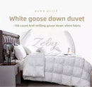 High Grade 100% White Goose Down Quilt Winter Warm Feather Duvet Queen King Cozy Lightweight 3D Bread Comforter Pinch Pleated.