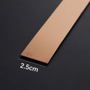 5/10 Meter Gold Wall Sticker, Smooth Stainless Steel Strip, Self-Adhesive, Decorative Mirrors for Living Room, Luxe Wall Edge Strip.