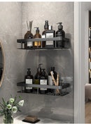 Rectangular Corner Shelf for Wall Mounting, Bathroom Shelf, Towel Rack, Shower Shampoo Holder, No-Drill Shelf.
