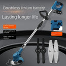 Cordless Lawn Mower Handheld Electric Grass Trimmer Adjustable Garden Tools For Makita No Battery.
