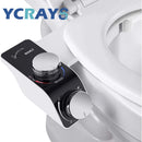 Bidet Toilet Seat Attachment Non-Electric Self-Cleaning Dual Nozzles Wash Hot Cold Mixer Water Lady Bathroom Accessories Sprayer.