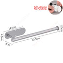 Adhesive Toilet Paper Roll Holder Organizer Wall Mount Storage Stand Bathroom No-Drill Tissue Towel Dispenser Stainless.