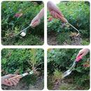 Manual Weeding Machine Set: Mower Sickle + Road Crack Weeding Tool + Garden Hand Shovel - Heavy Duty Carbon Steel for Outdoor.