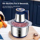 Electric Meat Grinder, Food Processor, Multifunctional Stainless Steel.