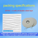 20PCS 3D Wall Panels 30x30cm Indoor Wall Decoration for Living Room Bedroom Hotel Office Mural.
