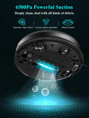 ABIR X8 Robot Vacuum, Laser System, Restricted Area Setup for Residential Carpet, Ultra Power 6500Pa. Laser Precision. Full Home Automation.