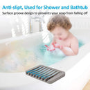 High-Quality Innovative Self-Draining Silicone Soap Holder, Protective and Non-Slip.