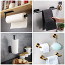 Adhesive Toilet Paper Roll Holder Organizer Wall Mount Storage Stand Bathroom No-Drill Tissue Towel Dispenser Stainless.