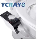 Bidet Toilet Seat Attachment Non-Electric Self-Cleaning Dual Nozzles Wash Hot Cold Mixer Water Lady Bathroom Accessories Sprayer.