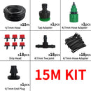 Micro Drip Irrigation System Portable 20M Automatic Watering with Adjustable Drippers Misting Watering Kits Garden Hose.