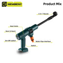 NEWBENY 200Bar Brushless High Pressure Car Washer Gun 6 IN 1 Electric Garden Washing Water Wash Spray Gun For Makita Battery Pin.