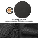 Round Braided Placemats Set of 6 Washable PP/PET Heat Resistant 34cm Table Place Mat for Kitchen Xmas Dining Table Party Decor.