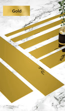 5/10 Meter Gold Wall Sticker, Smooth Stainless Steel Strip, Self-Adhesive, Decorative Mirrors for Living Room, Luxe Wall Edge Strip.