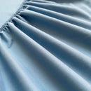 Soft Cotton Fitted Bed Sheet with Elastic Band Solid Color Mattress Cover for Single Double King Queen Bed 140/150/160/180/200.