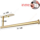 Adhesive Toilet Paper Roll Holder Organizer Wall Mount Storage Stand Bathroom No-Drill Tissue Towel Dispenser Stainless.
