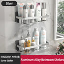 Rectangular Corner Shelf for Wall Mounting, Bathroom Shelf, Towel Rack, Shower Shampoo Holder, No-Drill Shelf.
